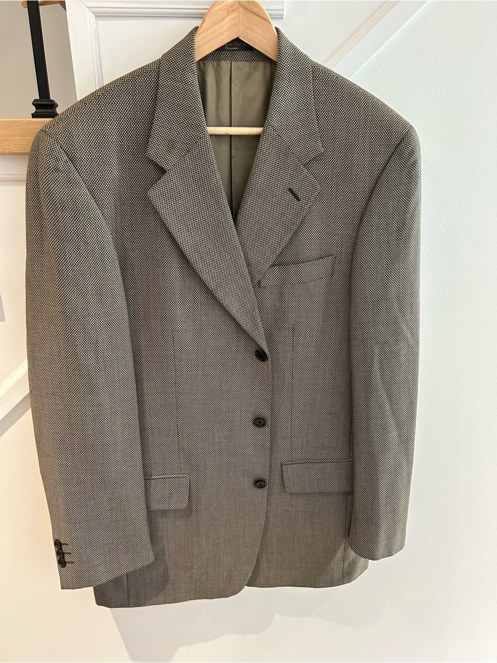 Loro Piana Men's Gray Herringbone Sport Coat
